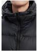 Men's Black Hooded Thickened Down Jacket - 90% White Duck Down, Teflon-Coated, Winter 2024 Edition