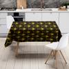 Nappe Étanche Motif Géométrique Vintage Housse de Table à Manger Rectangulaire Lavable Décoration de Table pour Fête Maison Cuisine Tabl