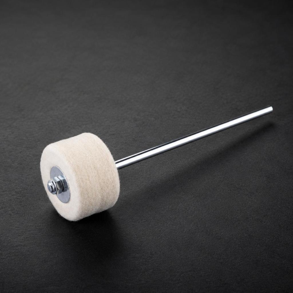 Soft Drum Pedal Part Compact Cylindrical Felt Beater Head with Central Mounting