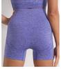 Summer High-Waisted Seamless Yoga Shorts for Running and Fitness