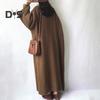 Spring Autumn Women Loose Fit Long Sweater Coat Long Sleeve Solid Color Ankle Length Open Front Knitting Cardigan Outwear