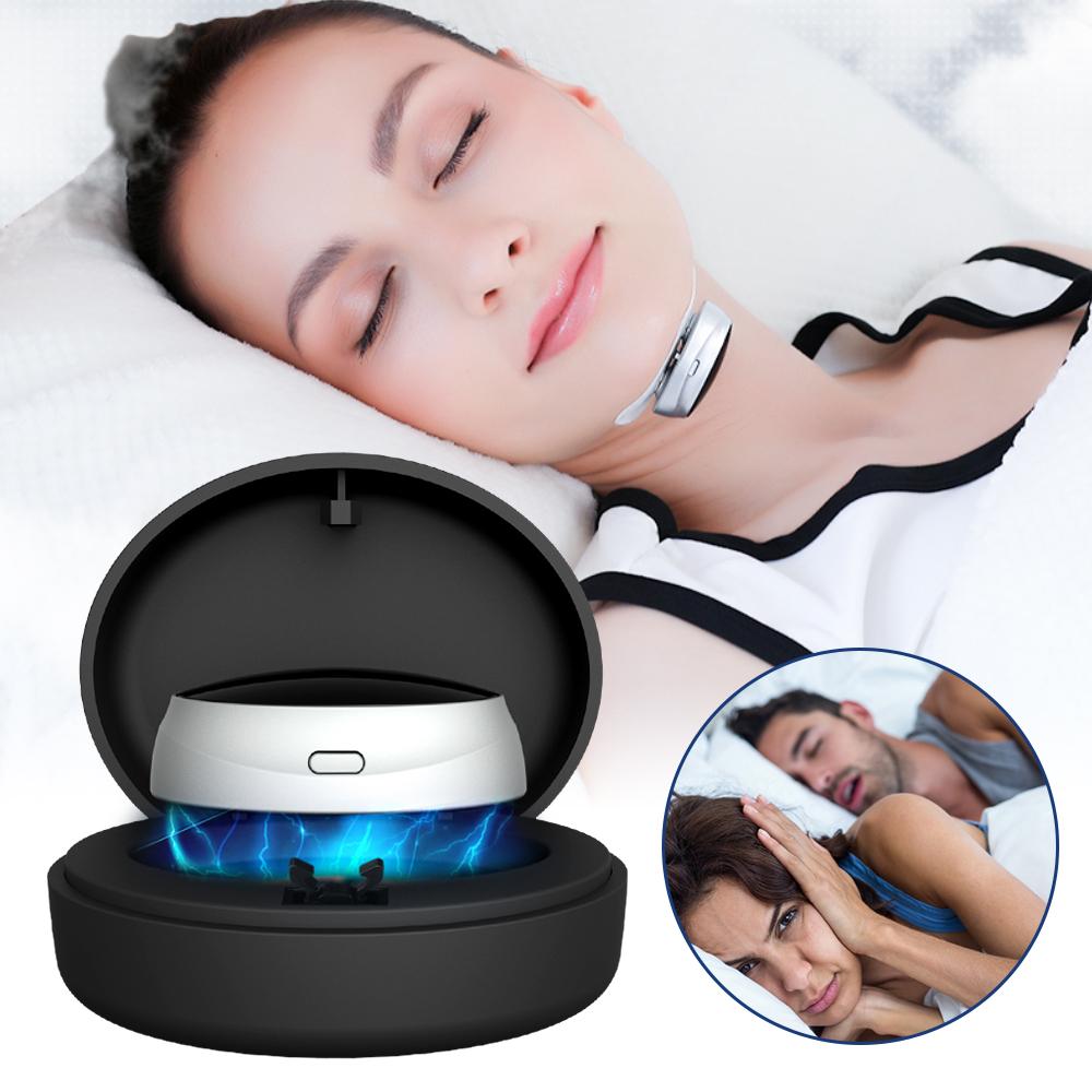 Binchi Health Technology Smart Anti Snoring Device Stop Snoring Sleep Aid Tens Dual Pulse Breathing Corrector Electric Throat Muscle Stimulator Massager