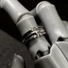 Anillo Abierto Ajustable Retro “Astral” de Estrella Para Hombres Cobre Chapado en Plata Punk Gótico Joyería Atrevida Accesorios de Moda Regalo Unisex