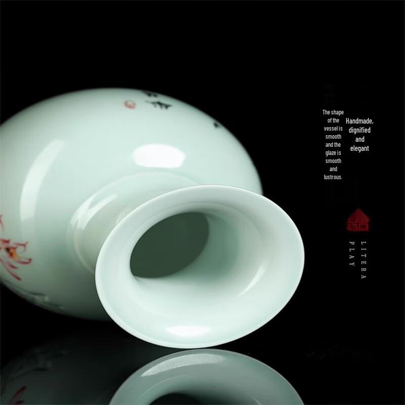 Taozhi New Chinese Hand-painted Ceramic Vase