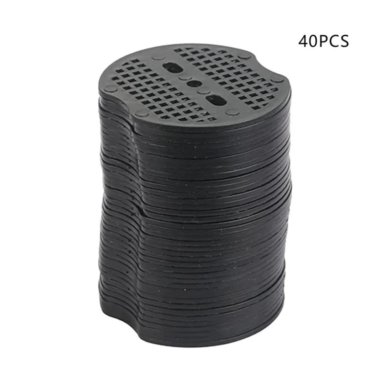 40-100PCS Garden U-shaped Staples with Washers Outdoor Garden Ground Film Fixed Pegs for Holding Weed Barrier Cloth Ground Nail