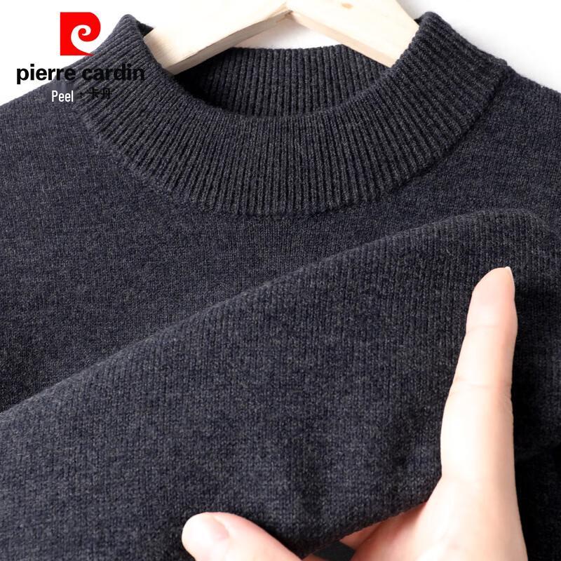 

Мужской свитер Pierre Cardin из 100% чистой шерсти, однотонный, с полувысоким воротником M