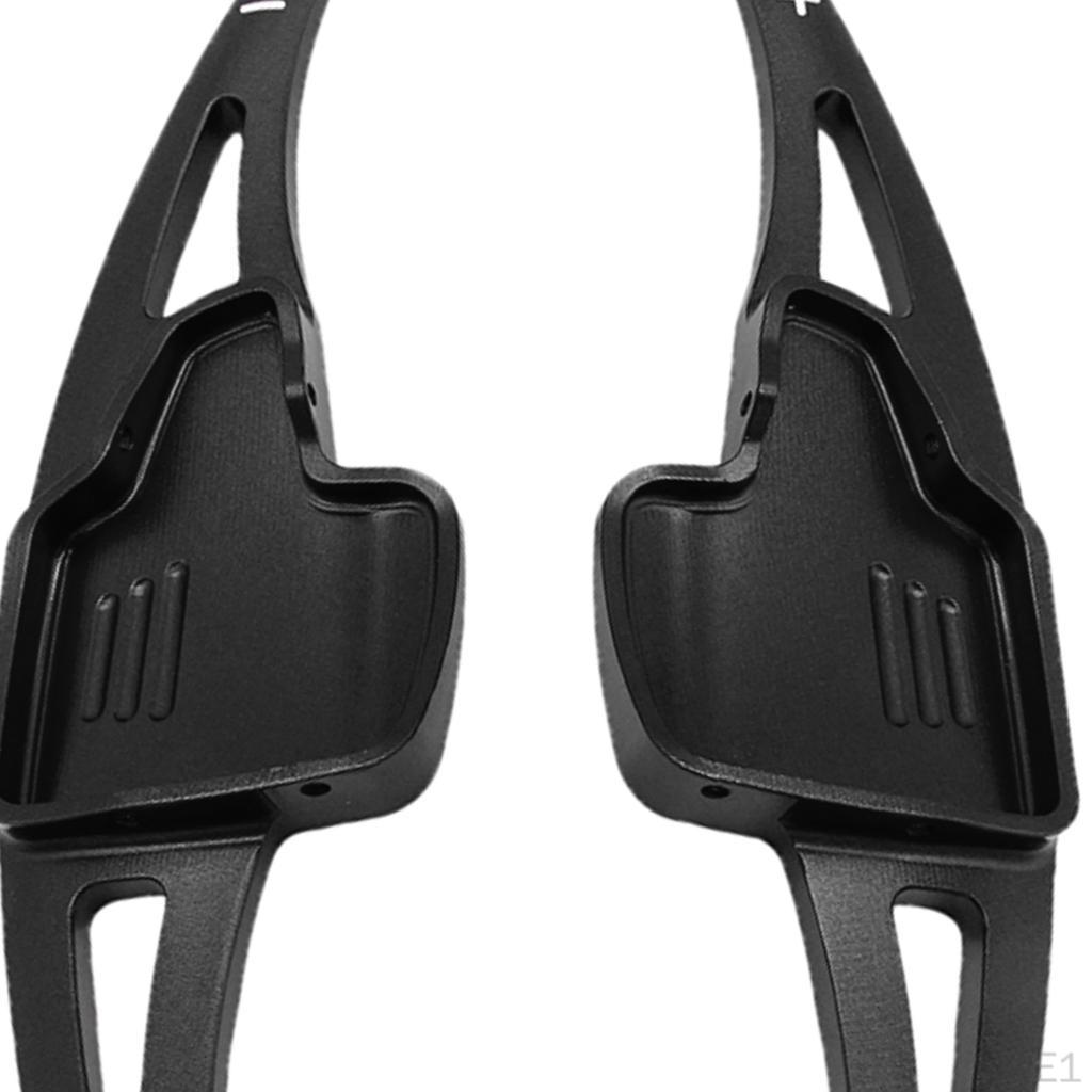 1 Pair Steering Wheel Shifter Extension Fits for 2015-2018 Black