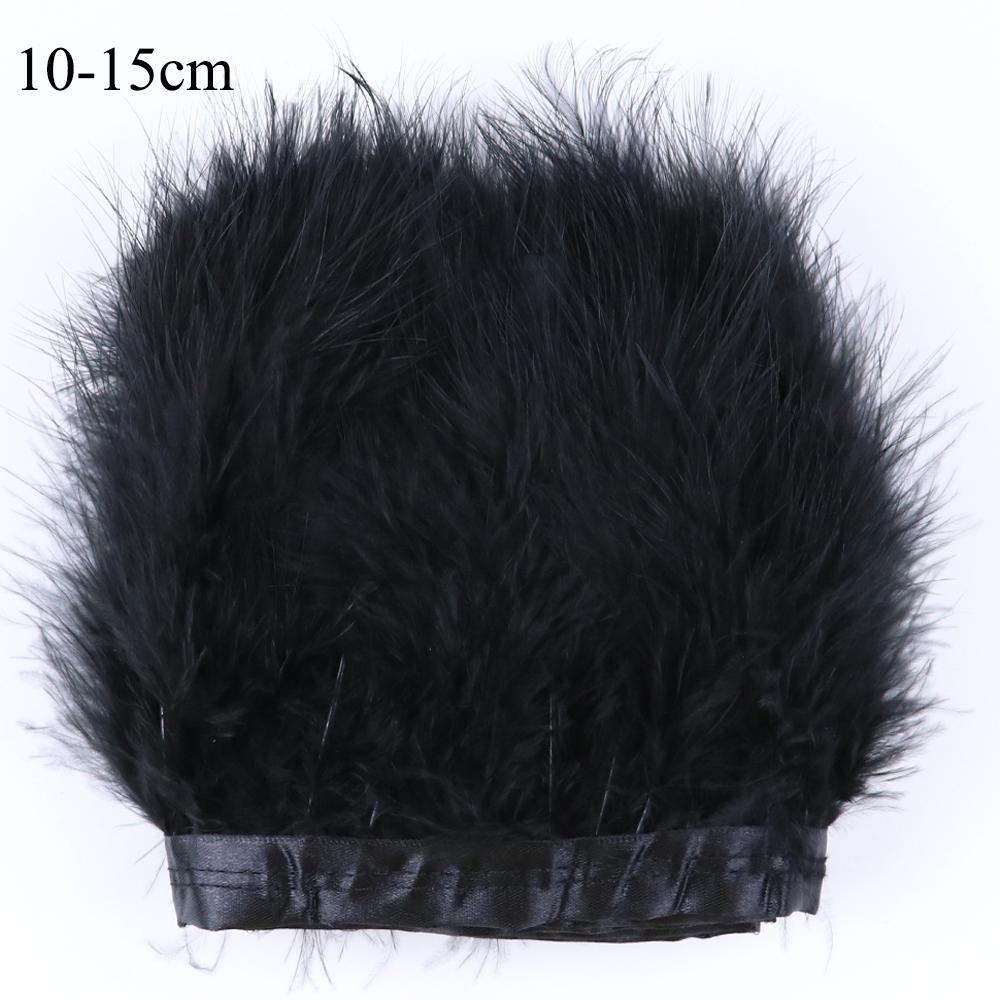 Feather1 Meter Natural Feather Trim Fringe Multi-color White Black Red Ostrich Turkey Feathers for Wedding Dress Decoration DIY Crafts