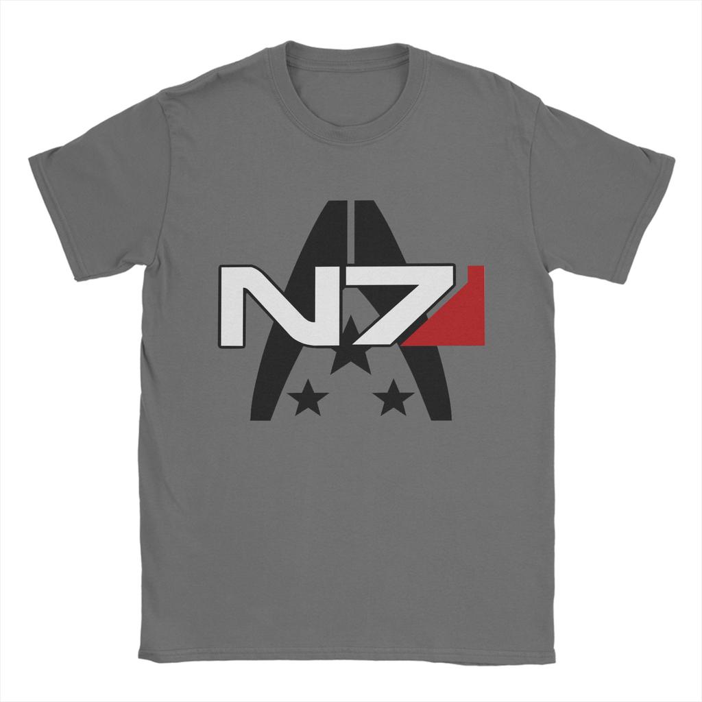 Mass Effect N7 Cotton T Shirt For Man Summer Vintage TShirts Leisure Tees Plus Size Dropshipping Tops