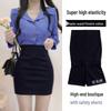 High Waist Elastic Pencil Skirt - Spring/Autumn 2025 Versatile Slimming OL Professional Wear