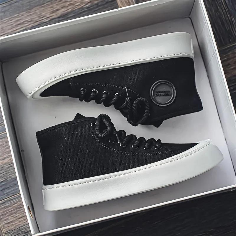 

Модные парусиновые кроссовки для скейтбординга, повседневные кроссовки для мужчин, лоферы, мужские кроссовки для спорта и отдыха, нескользящие, модные на весну и осень 44 чёрный