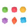 Baby Shape Sorter Set 6 Colorful Blocks Elastic Bands Educational Shape Sorter Sensory Toy