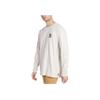 Vans Logo Print Crew Neck Long Sleeve T-Shirt Unisex Tops Beige VN0A7YJK2N1