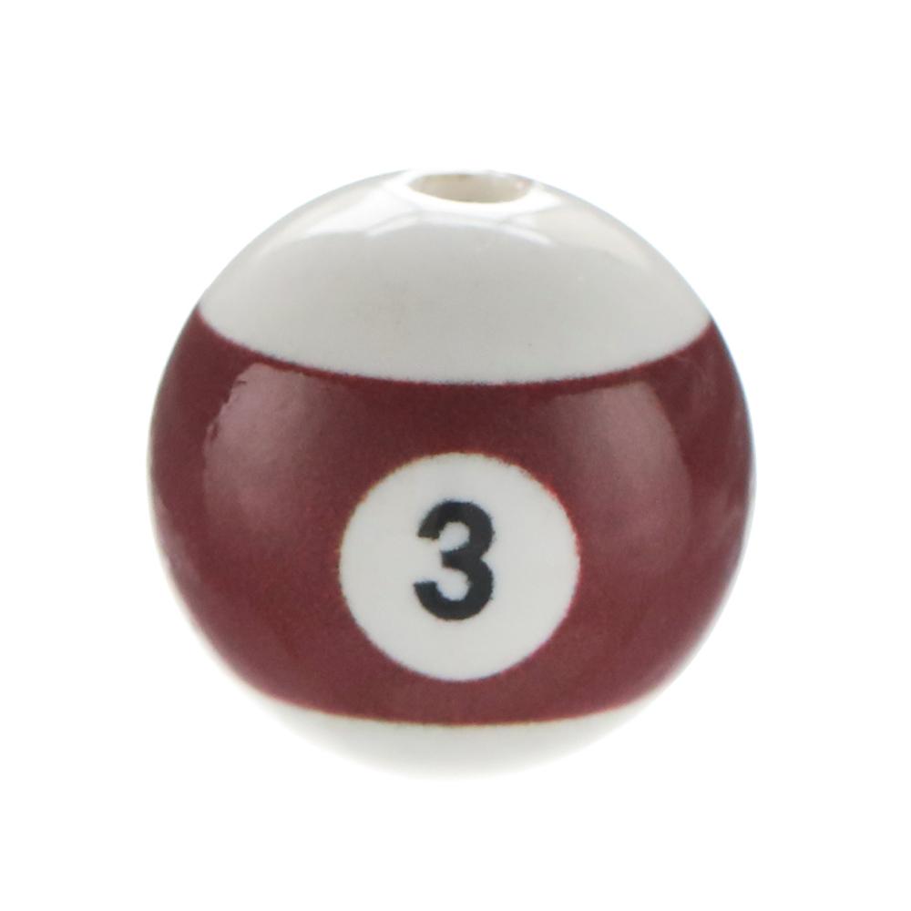 10pcs/Lot 16mm Colorful Acrylic Big Hole Billiards Ball Beads for Jewelry Making DIY Bracelet Necklace Accessories