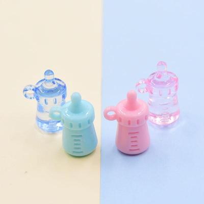 Acrylic Colored Realistic Pacifier Bottle Keychain Charm