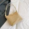 Borsa a mano in pelle scamosciata, casual, con fibbia in corda, multicolore, tracolla regolabile, tote, borsa a tracolla da lavoro, secchiello