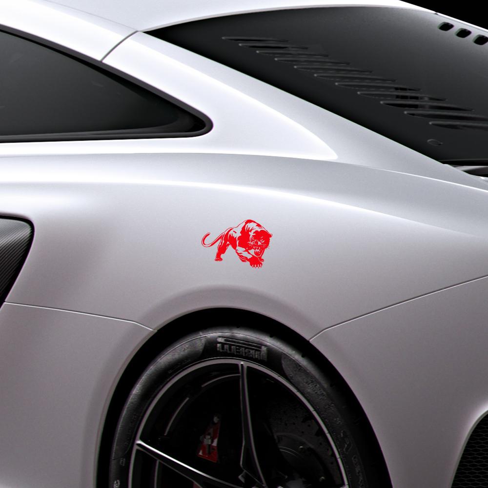 Graphcis Wild Panther Hunting Car Stickers Decor Waterproof Motorcycle Decals Fit Various Surface Decoration For Cars SUV Van RV
