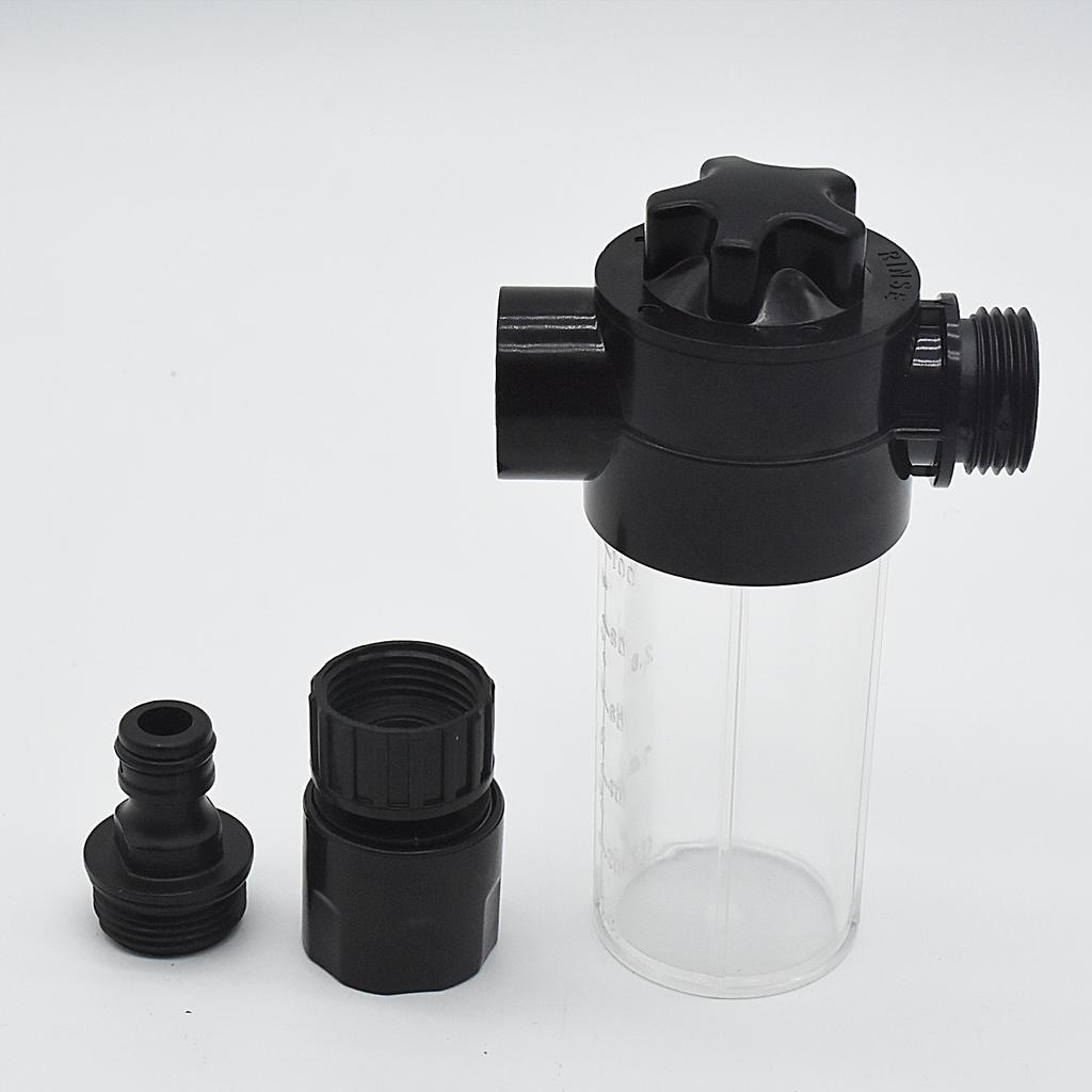 High Quality Easily Assembled Snow Foam Bottle Plastic Portable 100ml Water Hose Pot for Garden Hose Nozzle