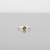 Tiger Eye Round Stacking Ring for Women, 925 Sterling Silver Jewelry, Handmade Minimalist Boho Statement Ring