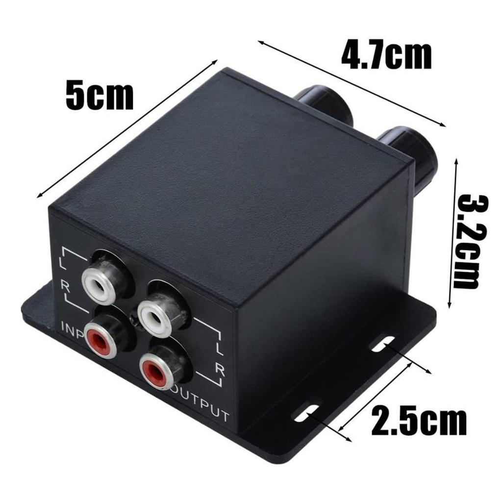 Car Audio Regulator Amplifier Base Subwoofer Stereo Equalizer Controller 4 RCA