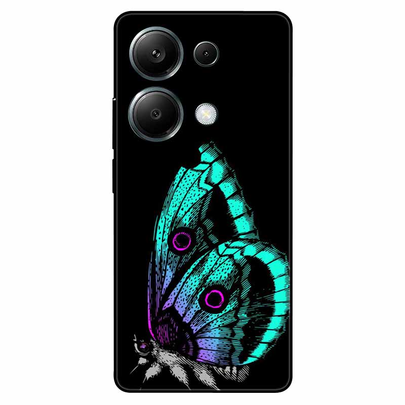 For Redmi Note 13 Pro 4G Case Global Silicon Fashion Space Wolf TPU Painted Coque Funda for Xiaomi Redmi Note 13Pro 4G Cover