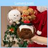 Snowball Pudding Cute Christma Series Plush Toy Cartoon Gingerbread Pendant Man