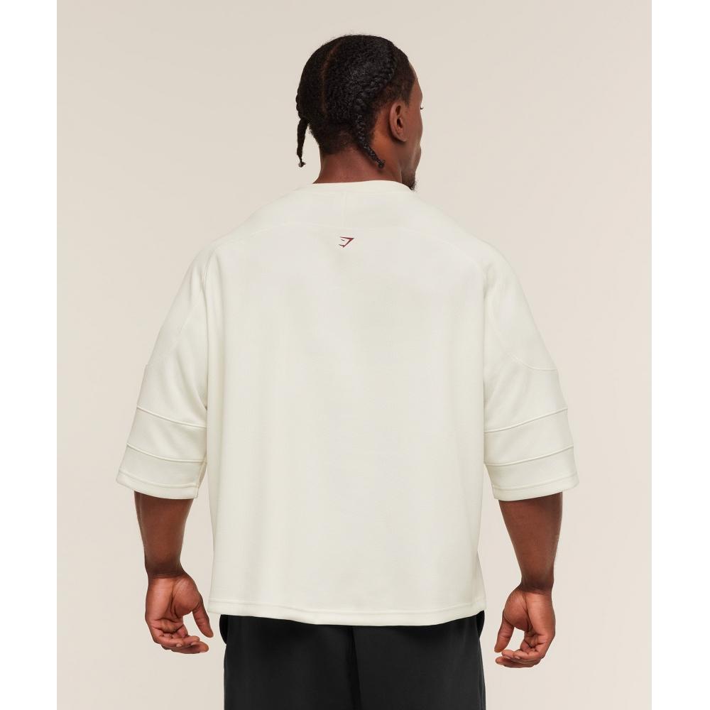 Gymshark American Football Jersey Soft White A4b2d Wcmy