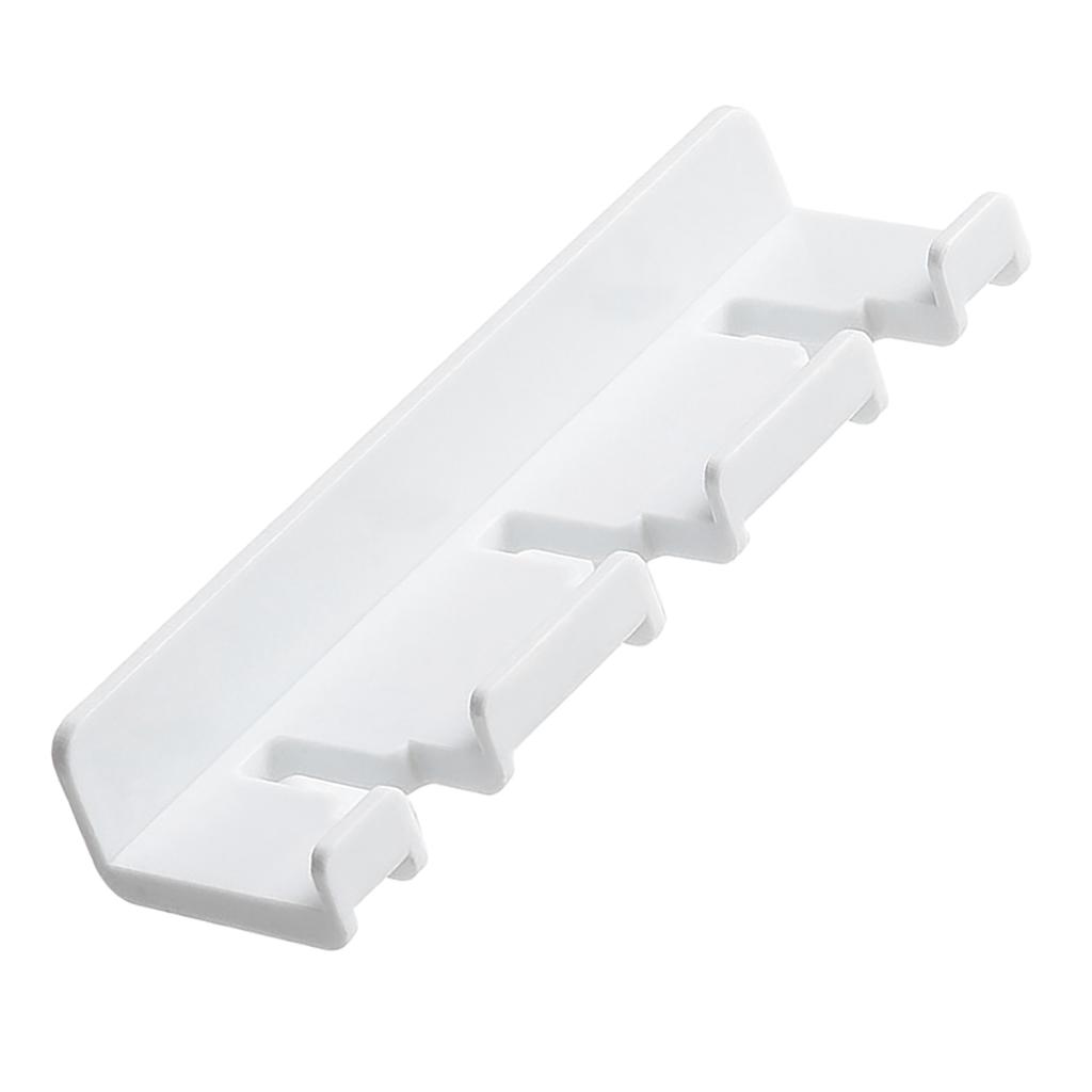 Charging Plug Hanger No Drilling Self Adhesive Hook Wall Mount Toothbrush Hanger for Bathroom Rest Room White
