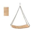 Easy To Install Bird Cage Swing Toy Wood Parrot Training Bridge Hamster Hammock Toy  Small Animals