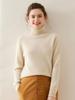 Women's High-Neck Cashmere Knit Sweater - Warm Long-Sleeve Base Layer for Autumn & Winter
