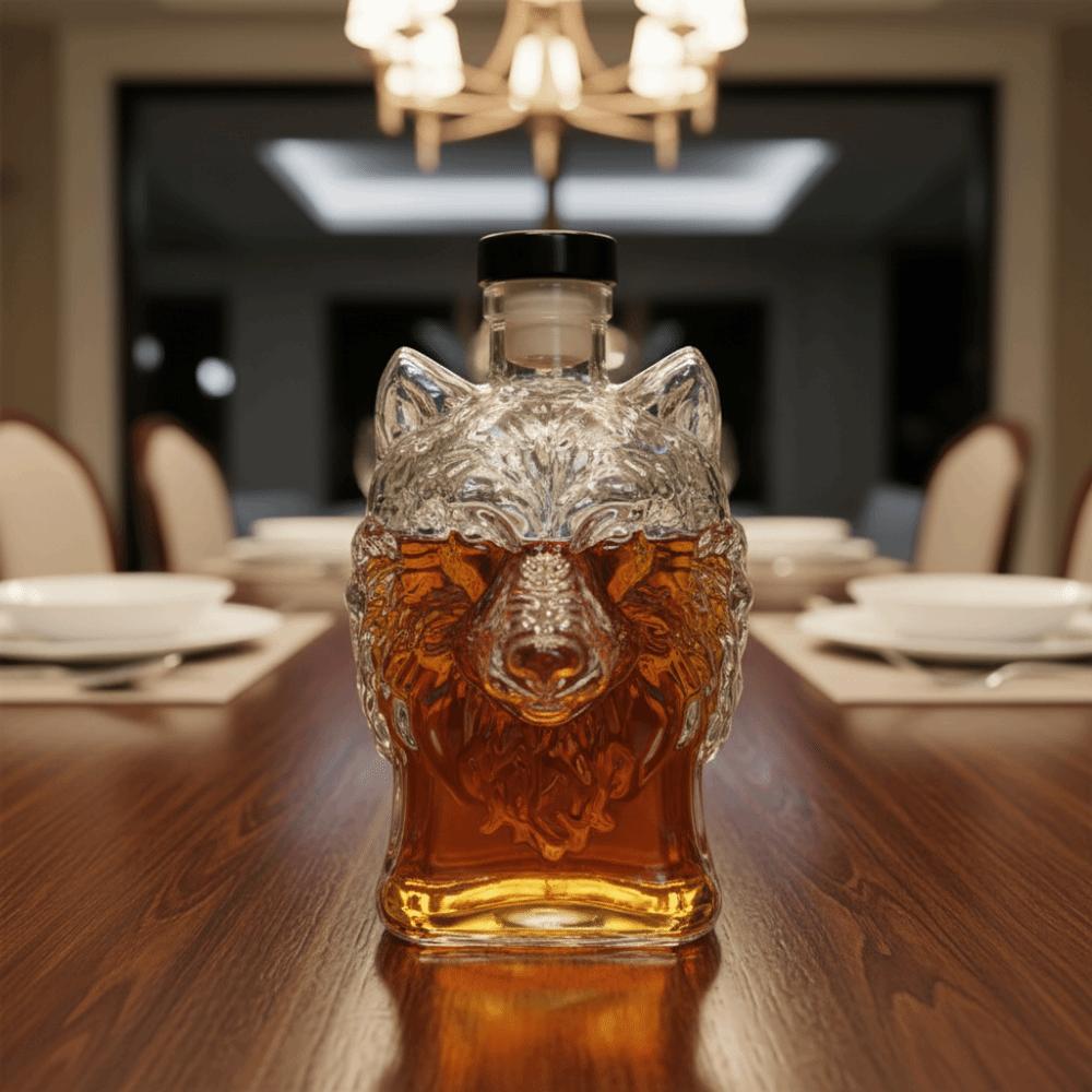 Corrosion-resistant Wolf Head Shape Wine Bottle Leak-Proof Wine Decanter Father's Gift