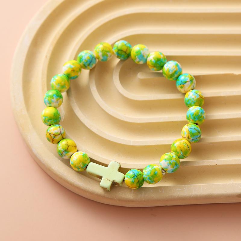 

Браслет унисекс из разноцветных бирюзовых бусин - европейская и американская модная бижутерия