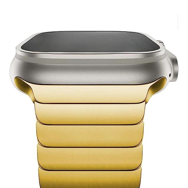 

Stainless Steel strap for Apple Watch Ultra 2 band 49mm 44mm 45mm 40mm 41mm 42 46mm Metal Bracelet iWatch series 9 7 6 3 8 se 10 S10-42mm 38 40 41mm