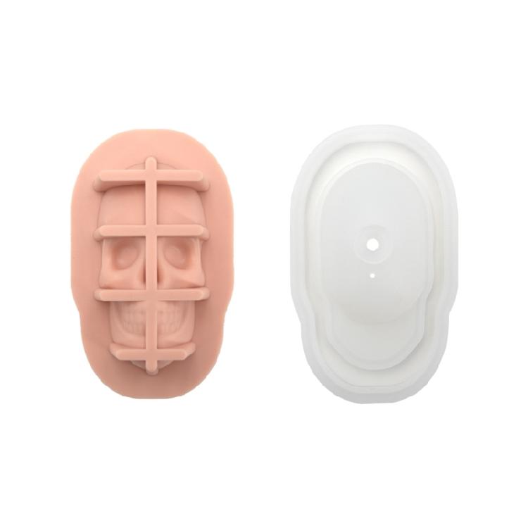 Innovative 3D Schädelkopf Form Eiswürfelform Lebensmittelqualität Silikonform für Einzigartige Getränkepräsentation Küchenwerkzeug