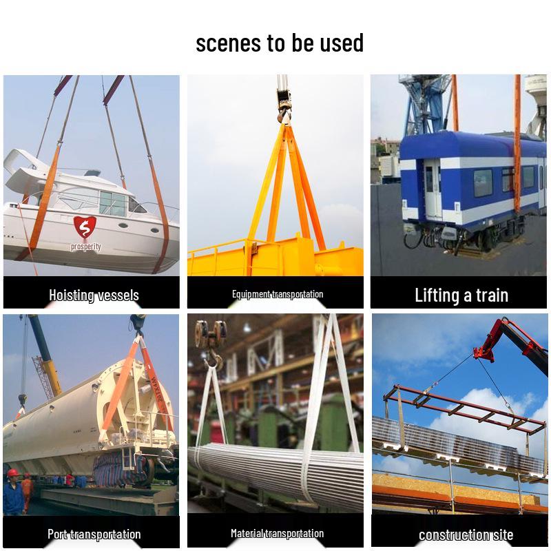 10-Ton National Standard Industrial Lifting Sling for Crane, Overhead, Forklift, and Towing Applications