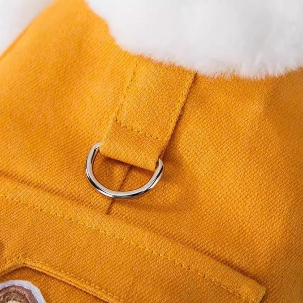 Plush Dog Warm Clothes Windproof Dog Vest Coat Fashion Pet Clothes for Small Medium Dog