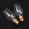 10Pcs E12 120V 7W Transparent Warm Yellow Color Tungsten Lamp Light Bulb For Decoration Salt Rangehood Refrigerator Lamp