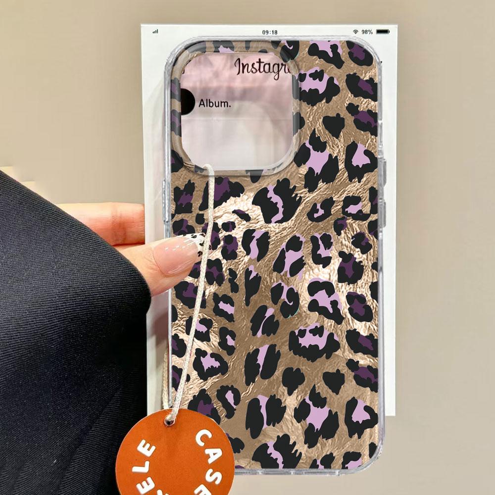 Korean Pink Leopard Women Phone Case for Xiaomi Redmi Note 15 14 13 12 11 11S 10 10S 8 9 Pro 15C 9C 13C 14C A3 11S 9C A1 Cover