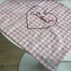 30*40cm Heart Embroidered Placemats Square Table Mat Home Decoration Background Cloth  Photo Props