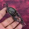 Drachenblutstein Edelstein Anhänger Handgefertigter Schmuck Kupferdraht Umwickelter Anhänger