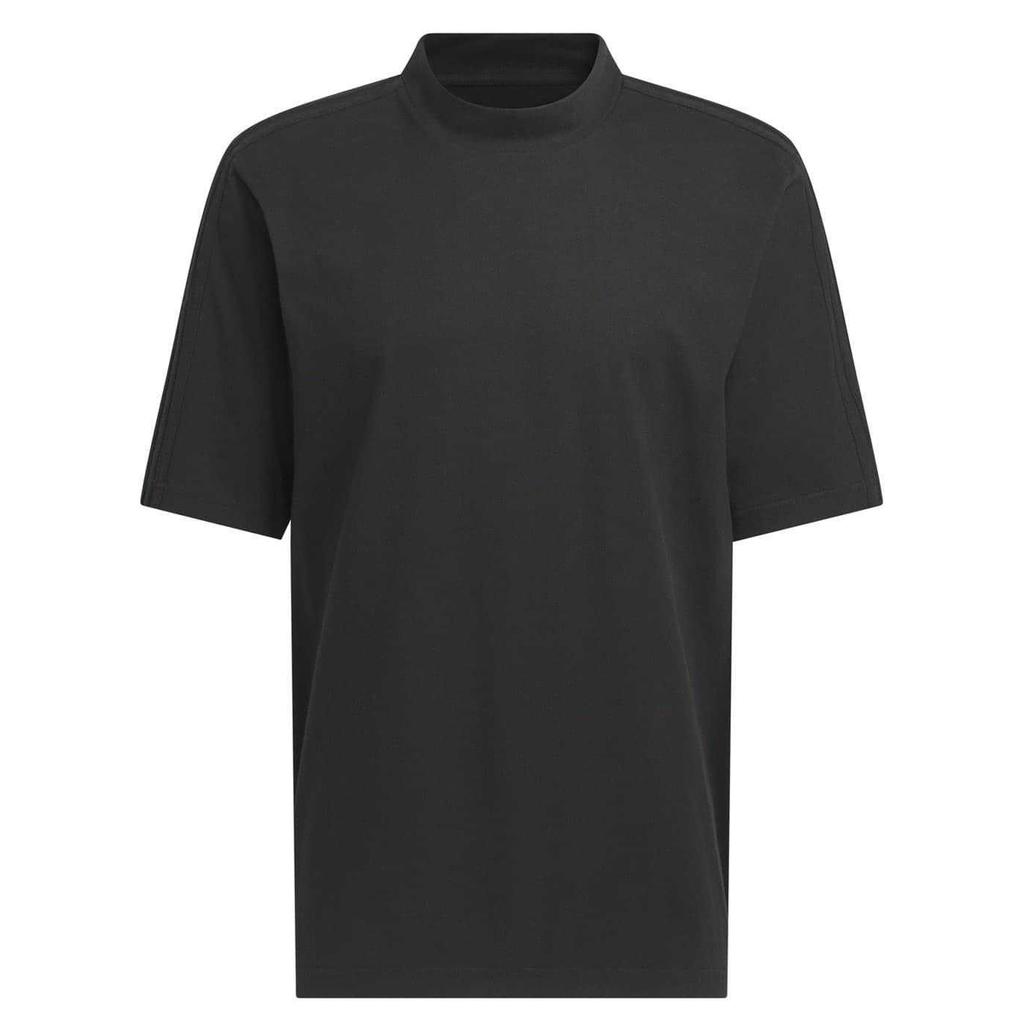 adidas Mens Logo Mock Neck Loose T-Shirt