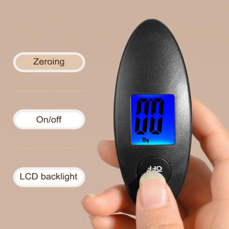 10G-40Kg Portable Luggage Scale High Precision Travel Digital Hanging Scales With Webbing Belt Lcd Digital Electronic Luggage