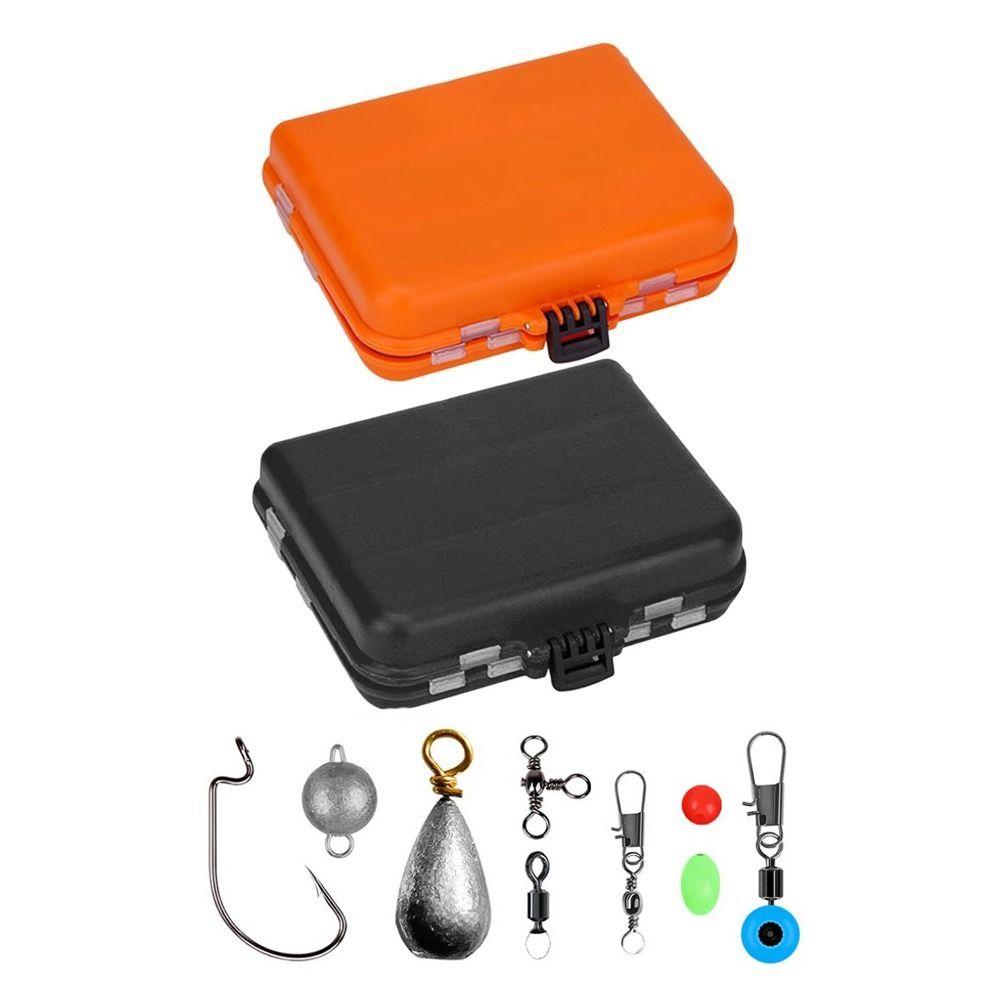 Lure Storage Box Fishing Tackles Box Swivels Clips Fishing Hooks Set Box Baits Container