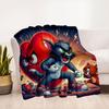 Tom & Jerry Valentine's Day Special Edition PosterBlanket Flannel Throw Blanket for Sofa, Bed, Travel, Camping, Office