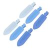 30PCS Leaf Shape Hair Duck Clips Hair Fixing Creaseless Barrettes Hair Styling Accessories for Makeup Blue