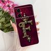 For Xiaomi Poco M4 5G Case Cover Luxury A-Z Letters Fashion Crown 2D Painted Silicone Phone Casing For PocoM4 5G 22041219PG