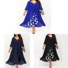 Elegant V Neck Chiffon Dress With Ruffled Skirt For Spring Womens Casual Wear