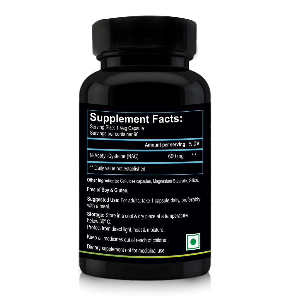 Nutriosys Cysteine 600mg (90 Veg Capsules), Supports immune system