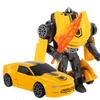 Shapeshifting Toy Model Car Robot Bumblebee Figure Diamond Alloy Toy Car Stall Boy