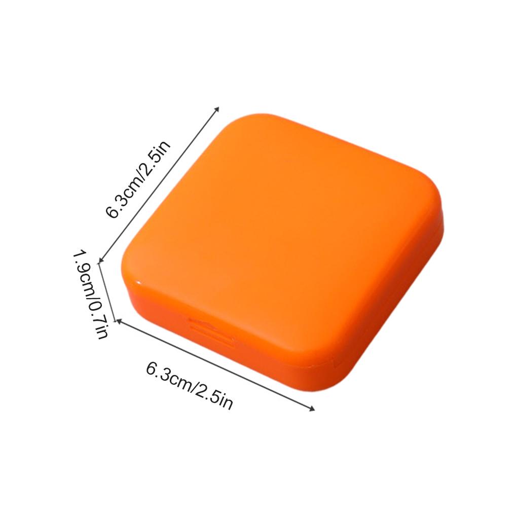 Pill Case 2 Grids Dust Proof Daily Pills Organizer Box Portable Container Dispenser Office Gym Accessories for Handbag